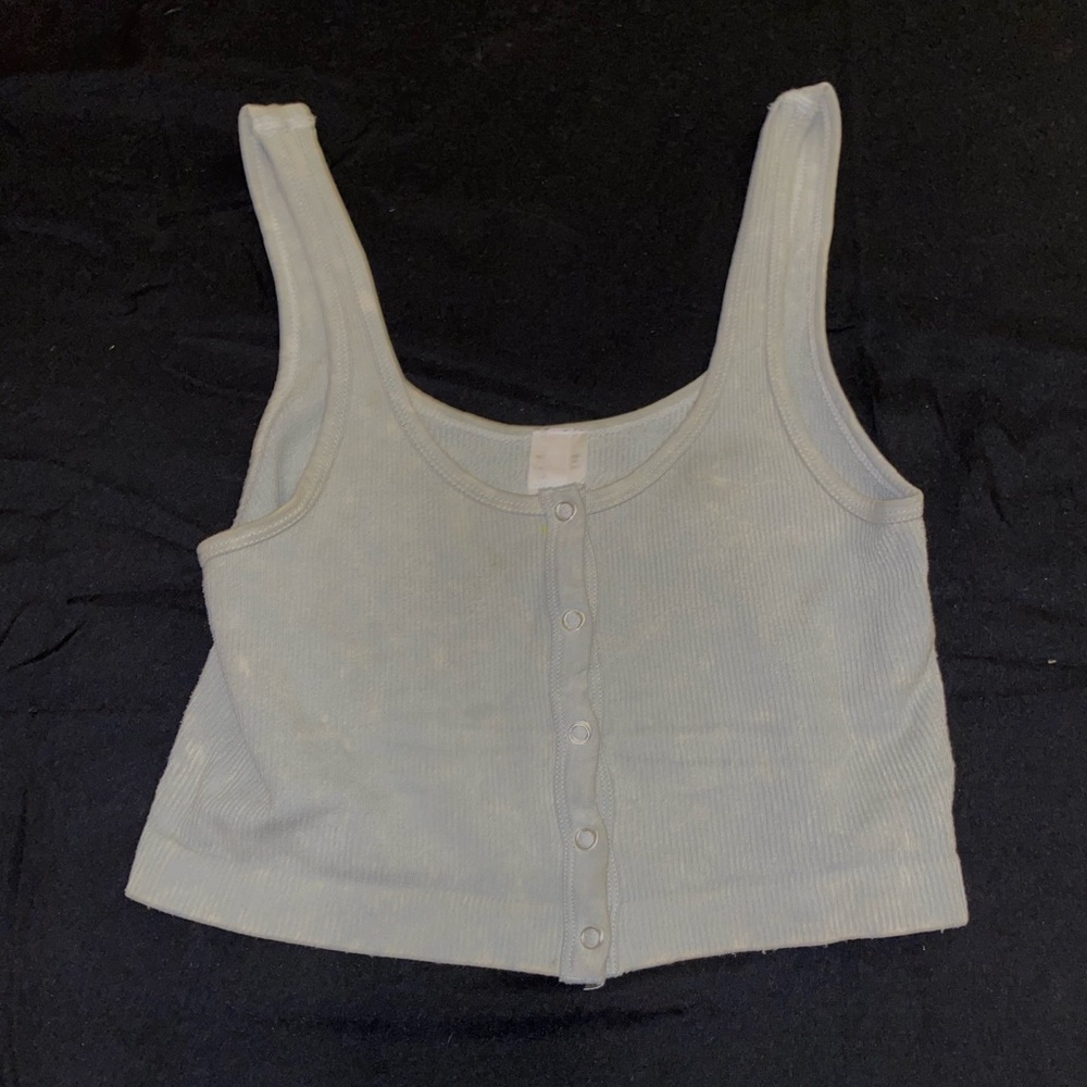 Medium button down crop top